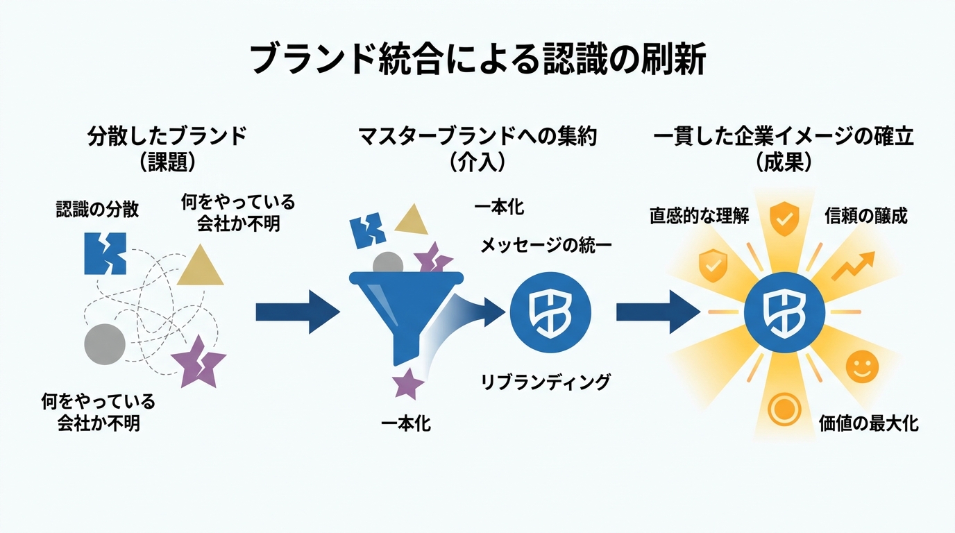 ブランド統合型の刷新事例