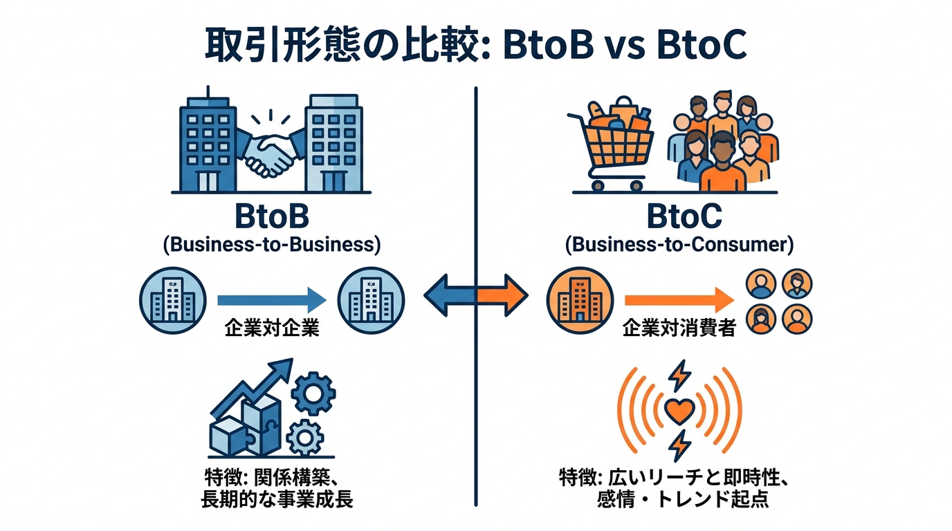 BtoBとBtoCの基本定義