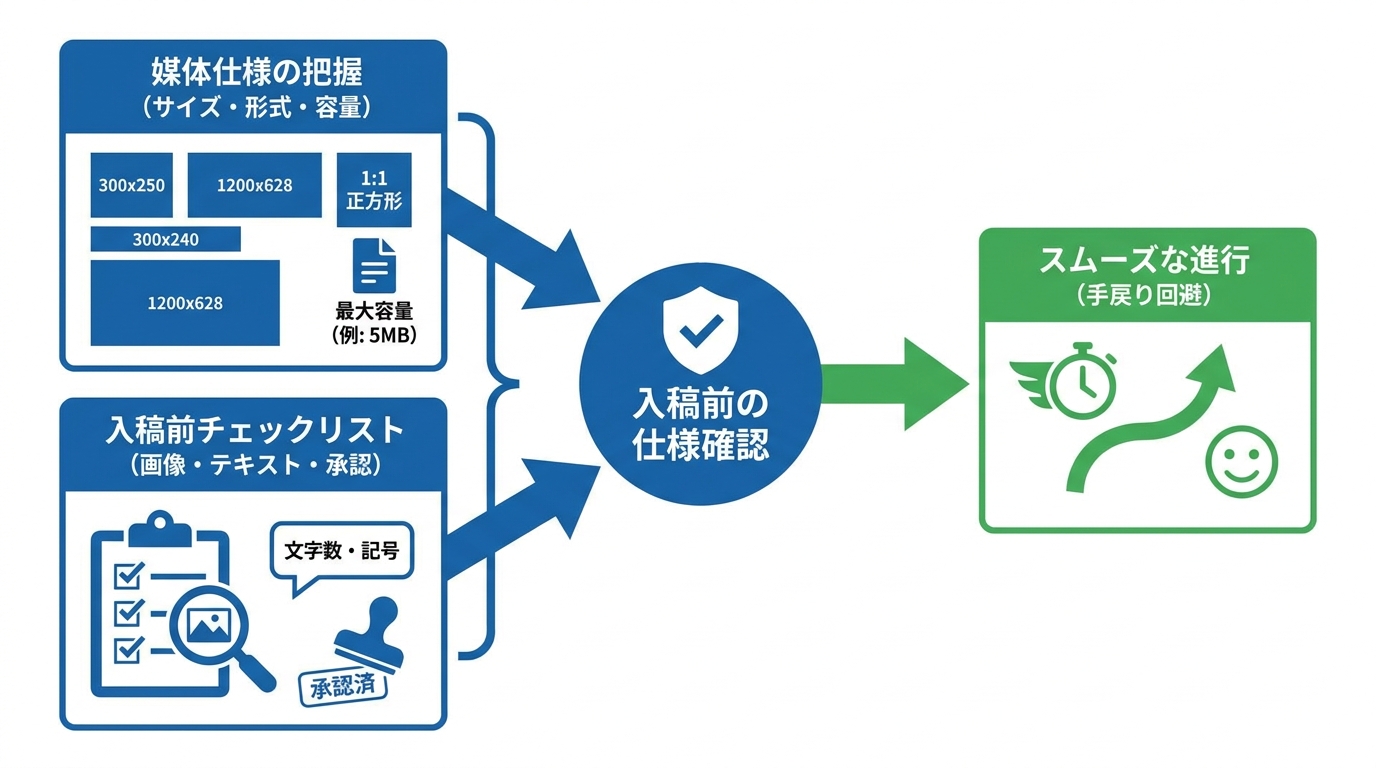 入稿規定とクリエイティブ仕様