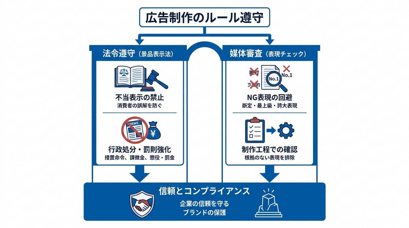 法令遵守と広告審査の注意点