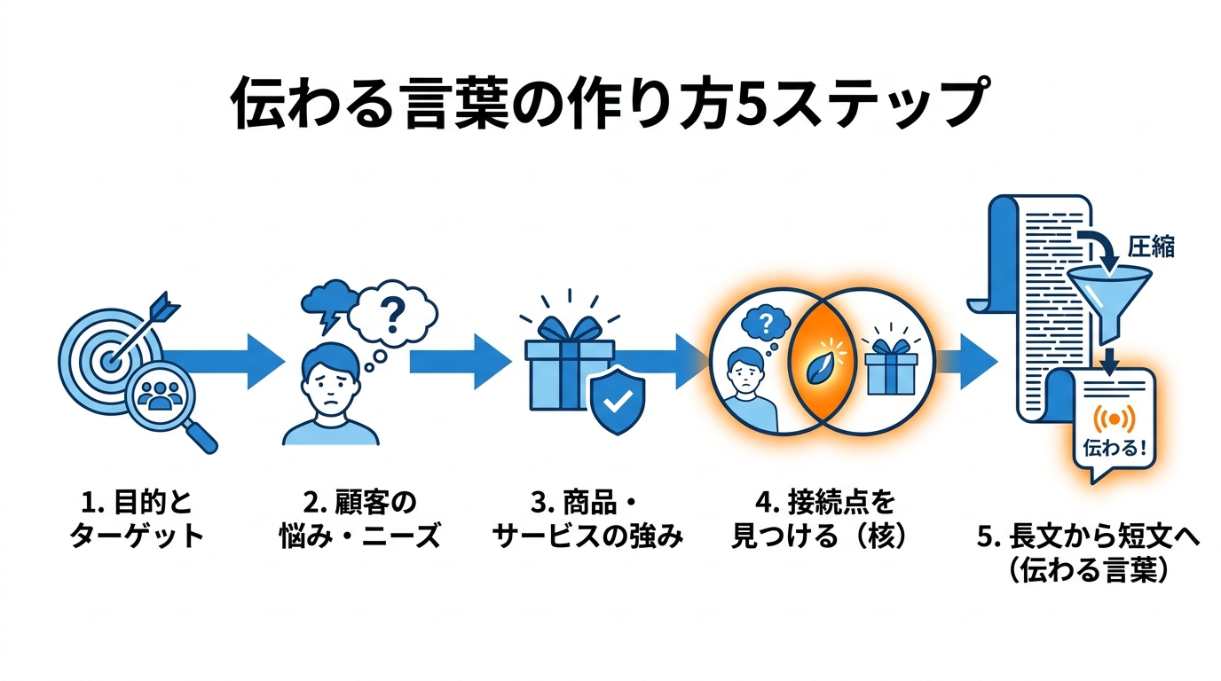 伝わる言葉の作り方5ステップ