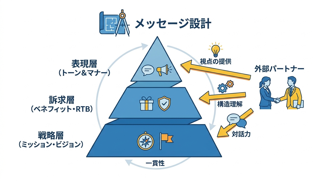 メッセージ設計と外部パートナー