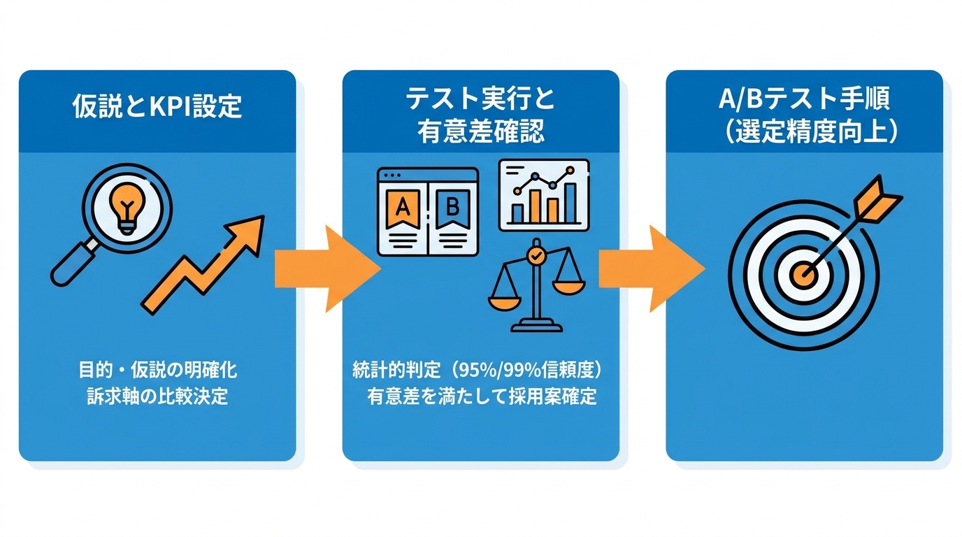 A/Bテストで選定精度を上げる手順