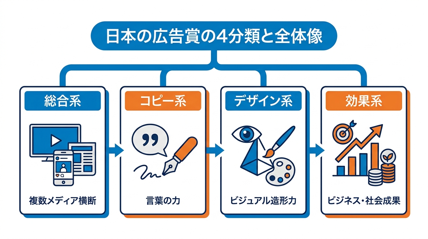 広告賞の4分類と全体像