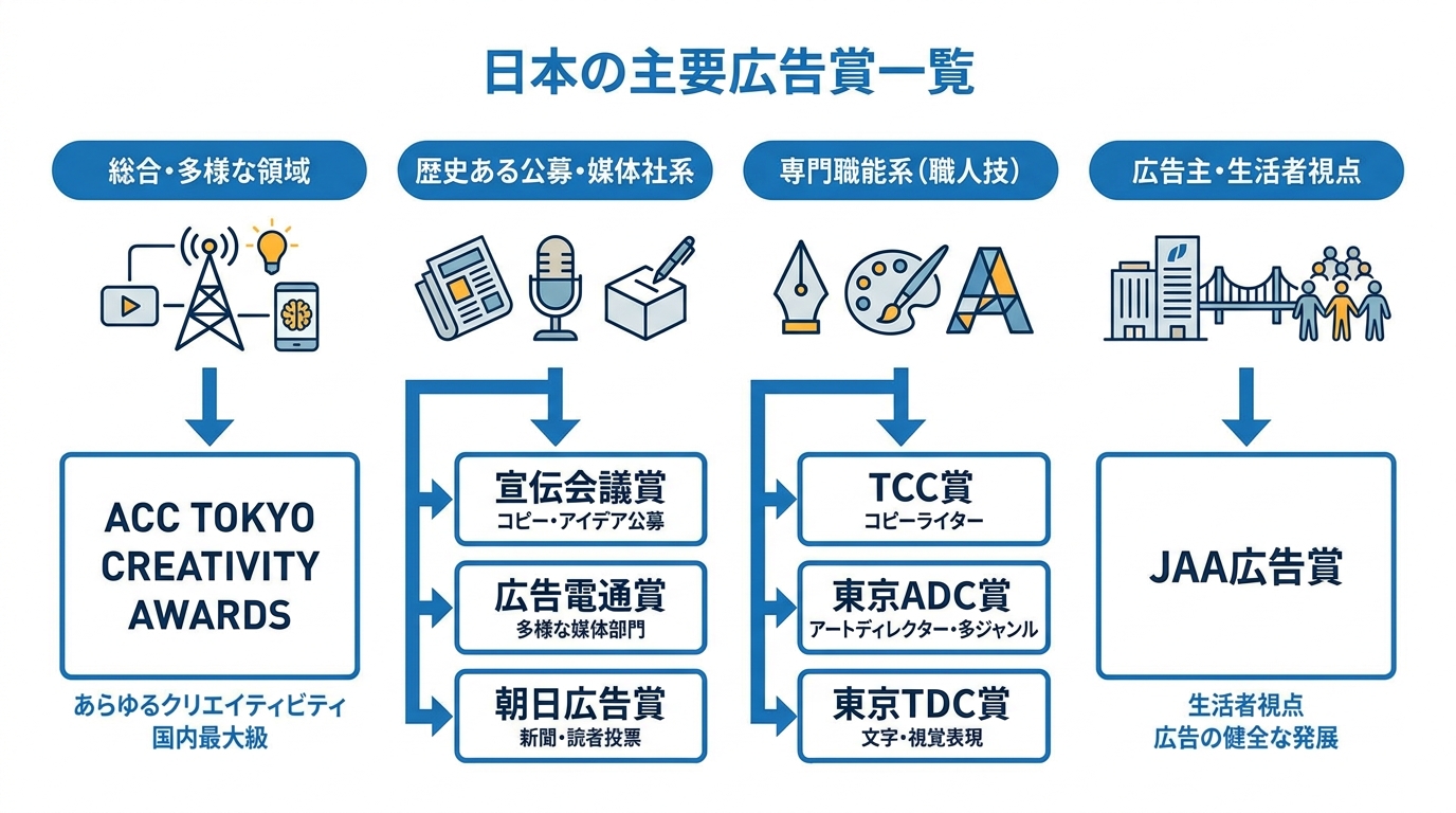 主要広告賞一覧と各賞の概要