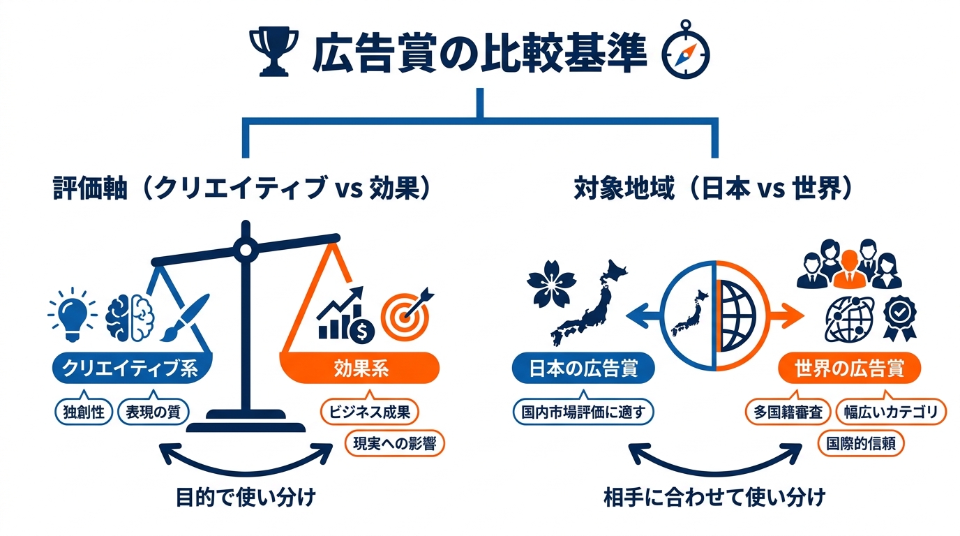 各賞の比較と選び方