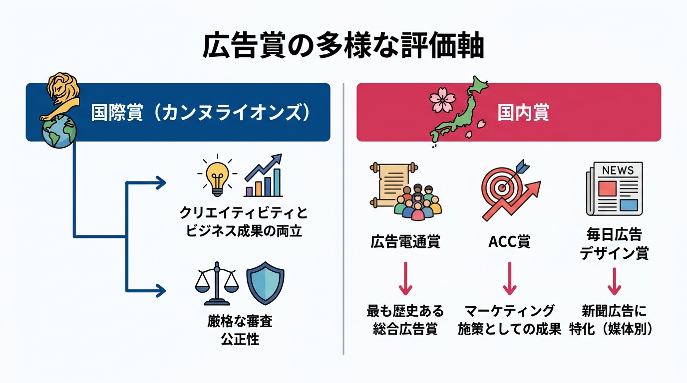 代表的な広告賞の特徴