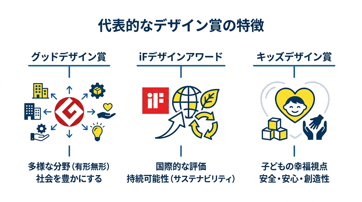 代表的なデザイン賞の特徴