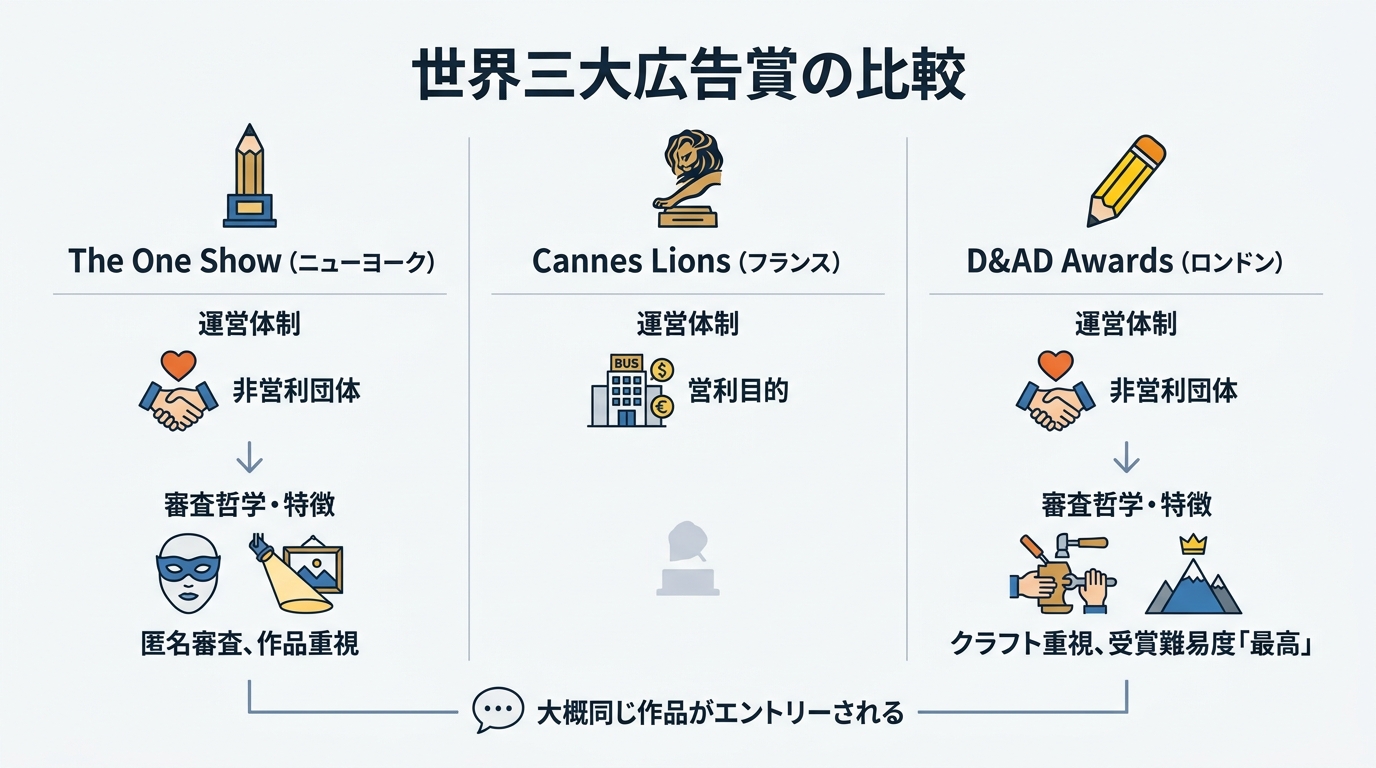 カンヌやD&ADとの違い