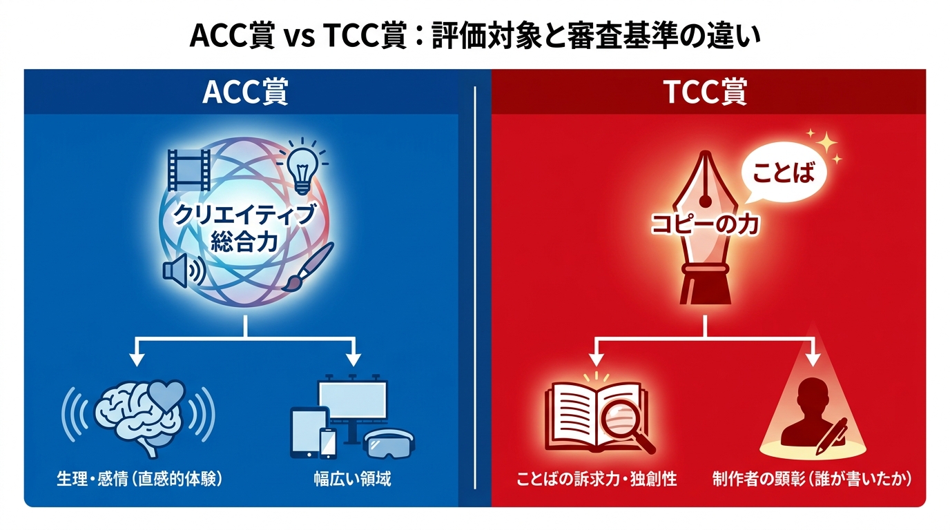 評価対象と審査基準の違い