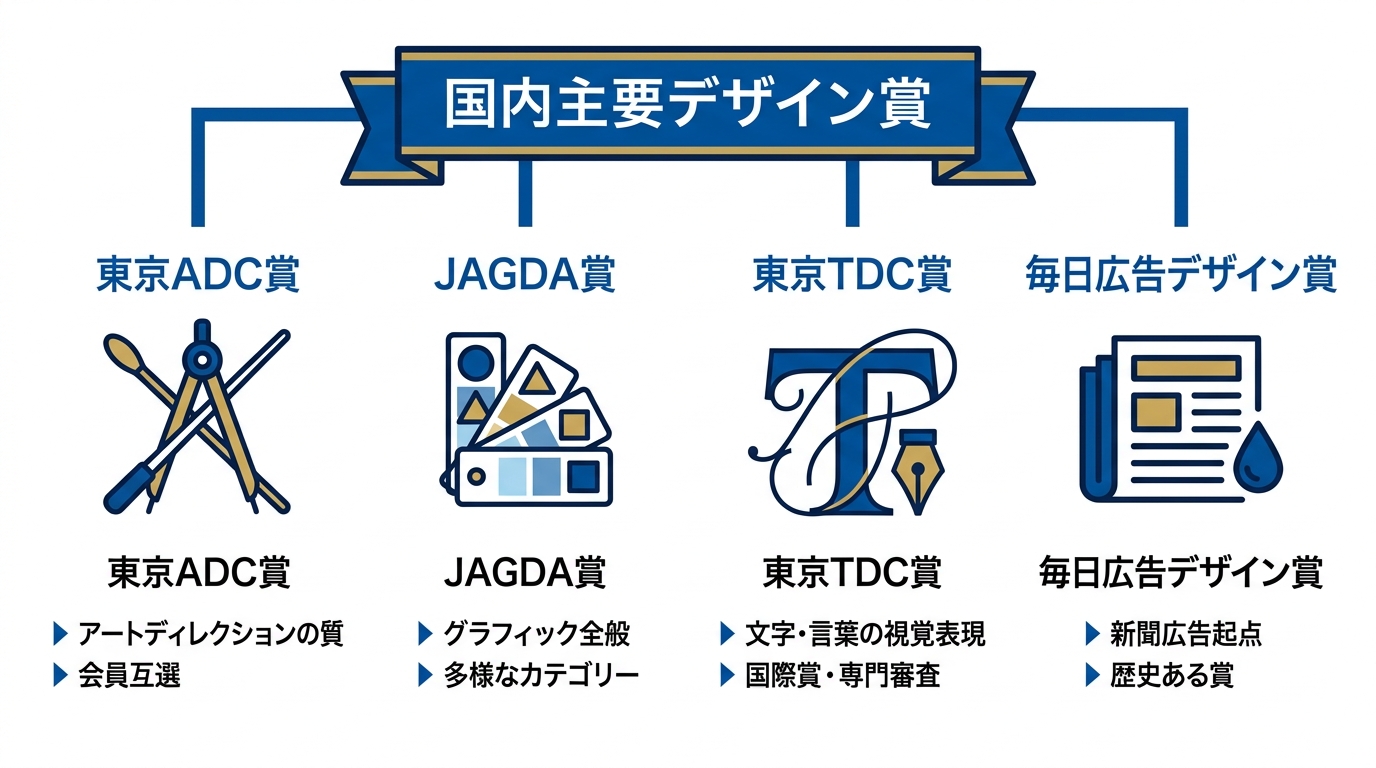 国内主要デザイン賞の概要