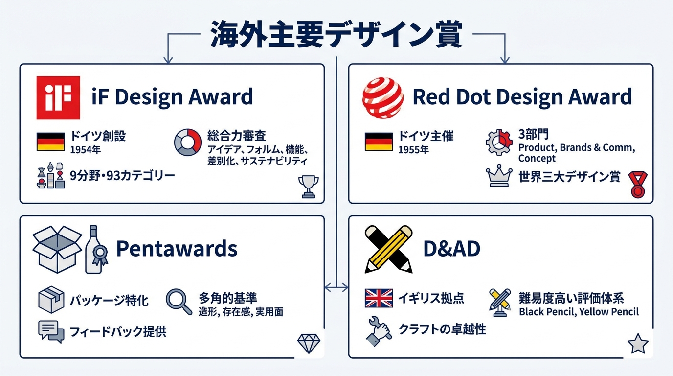 海外主要デザイン賞の概要