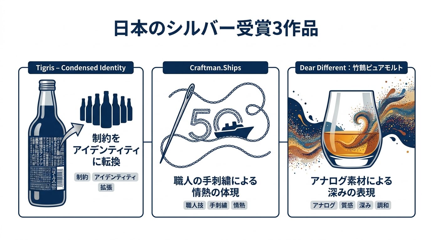 日本のシルバー受賞3作品