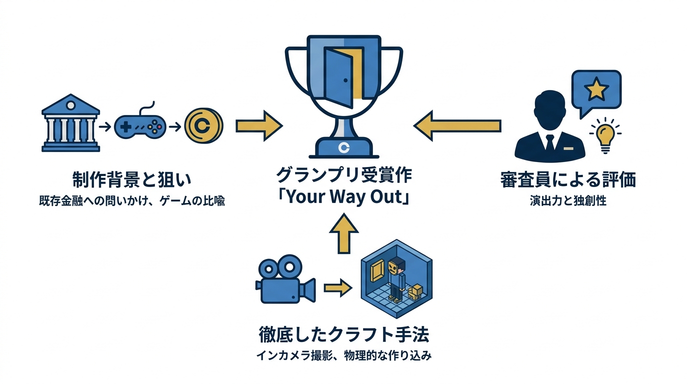 グランプリ受賞作「Your Way Out」